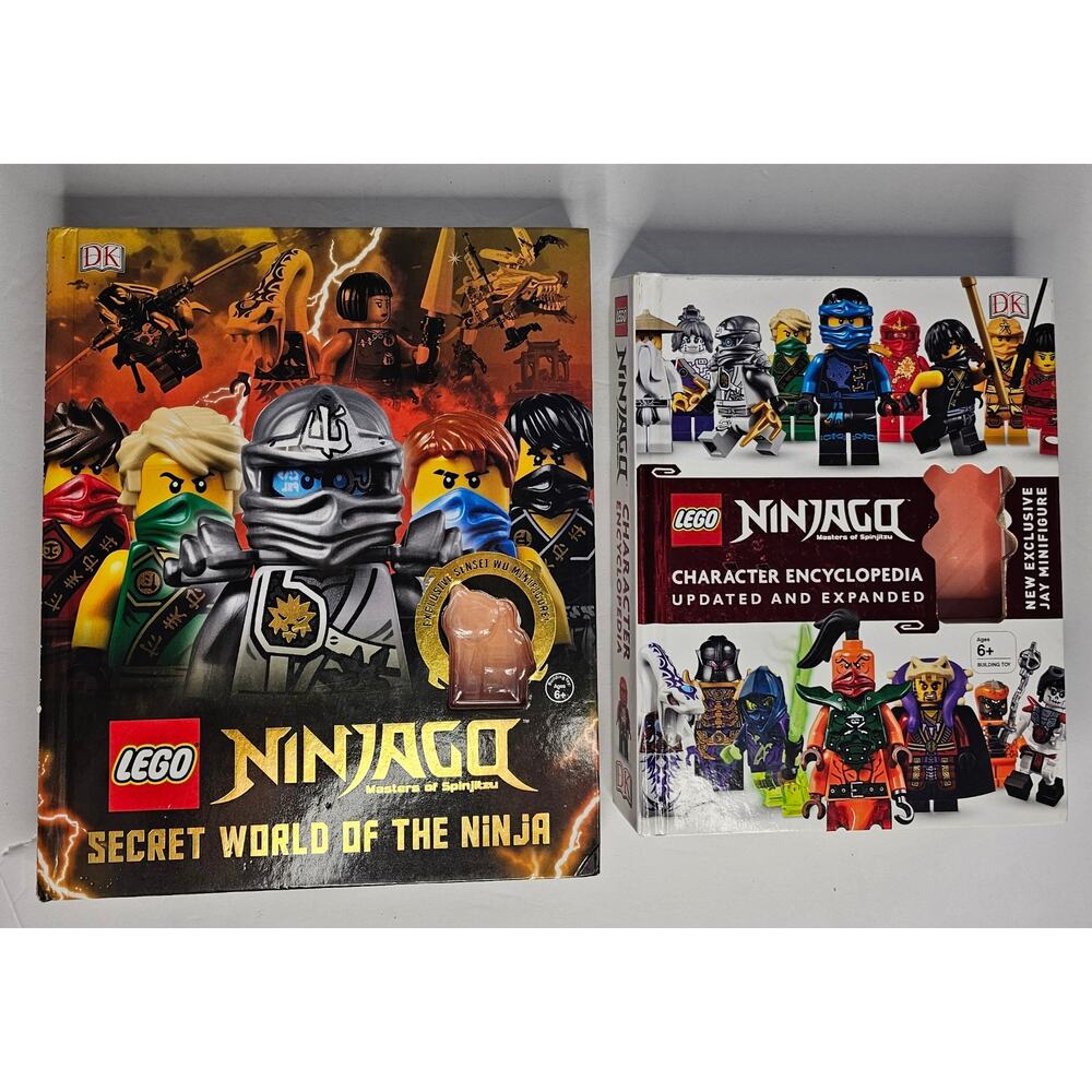 LOT of 2 LEGO NINJA Hardcover BOOK
